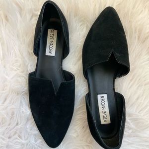 Steve Madden Flats, Black, Size 6